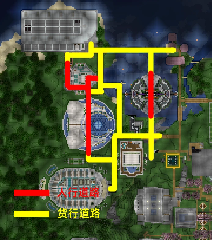 先遣聖潔基地道路规划